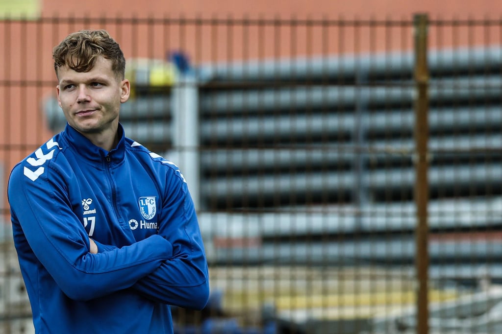 Philipp Hercher fehlte am Mittwoch beim Training des 1. FC Magdeburg vor dem Heimspiel gegen SC Paderborn.