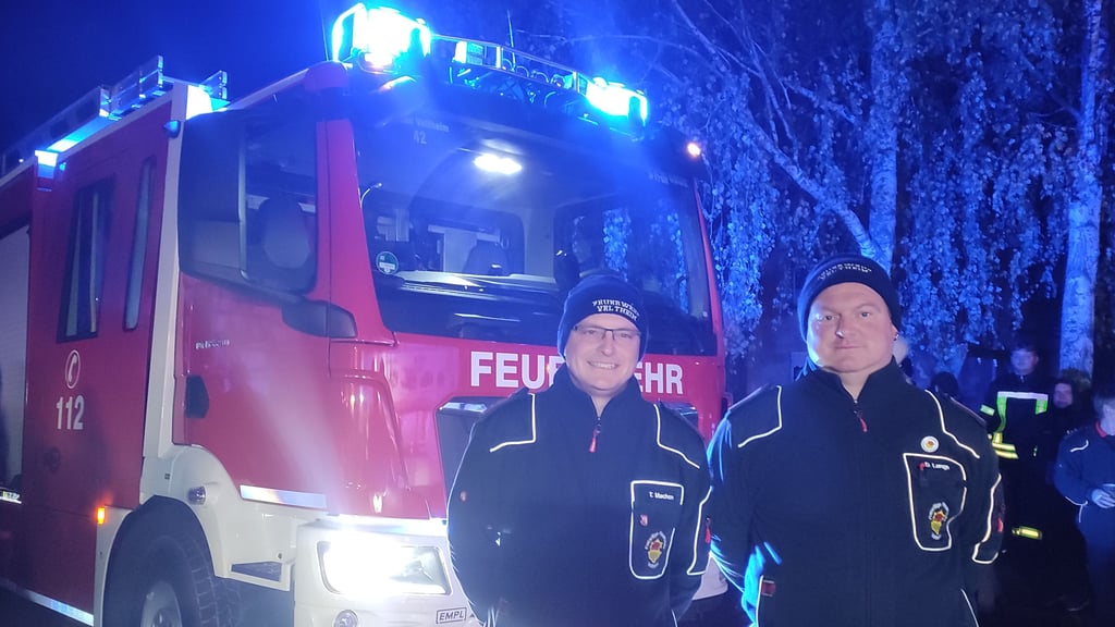 Seit 21 bzw. 13 Jahren die Wehrleitung der Veltheimer Feuerwehr: Dirk Lange und Stellvertreter Tobias Machon (links).