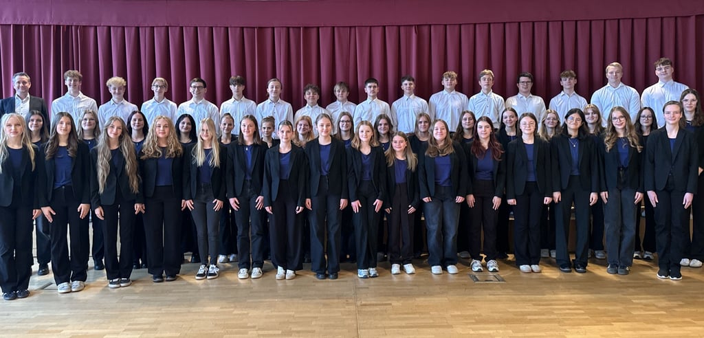 Der Kammerchor Voces Juvenales am Scholl-Gymnasium in Sangerhausen.