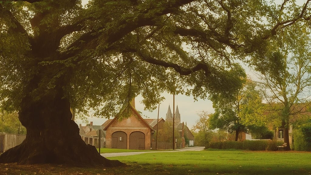 So prächtig sah die alte Linde auf dem Krugberg in Minsleben in den 1970er Jahren aus.