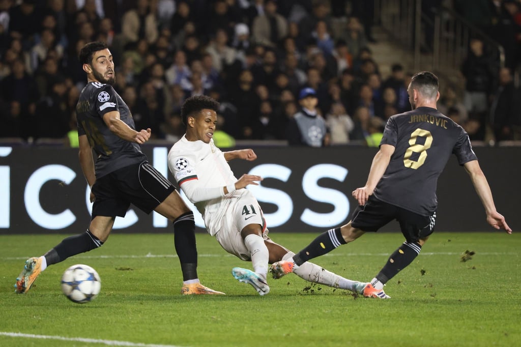 Estevao brachte Chelsea gegen Karabach Agdam nach 16 Minuten in Führung.