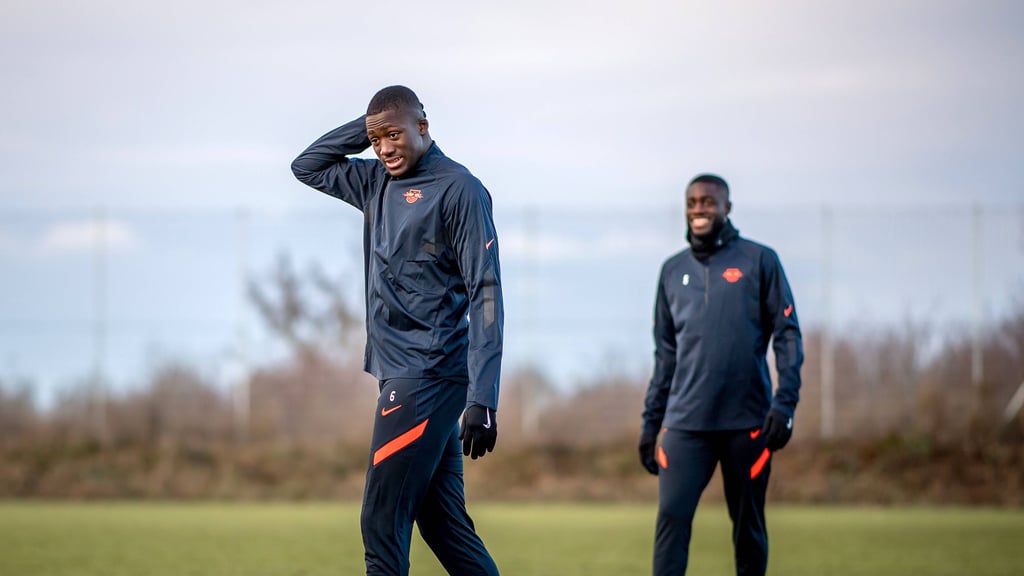 Ibrahima Konaté und Dayot Upamecano.