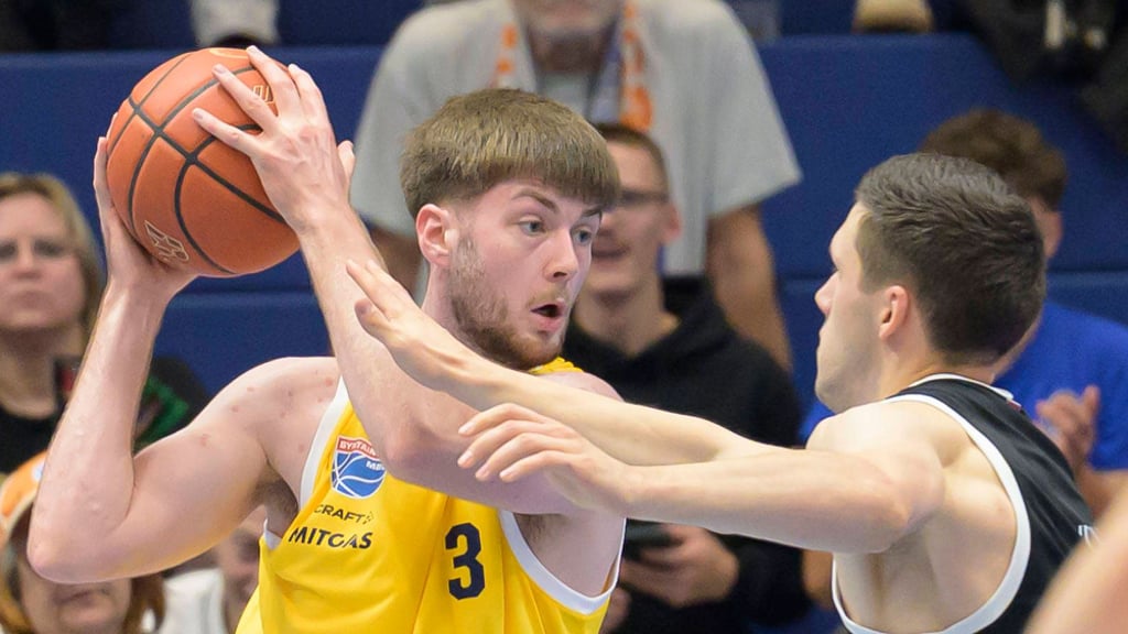 Moritz Heck (l.) überzeugte gegen Valmiera Glass Via.