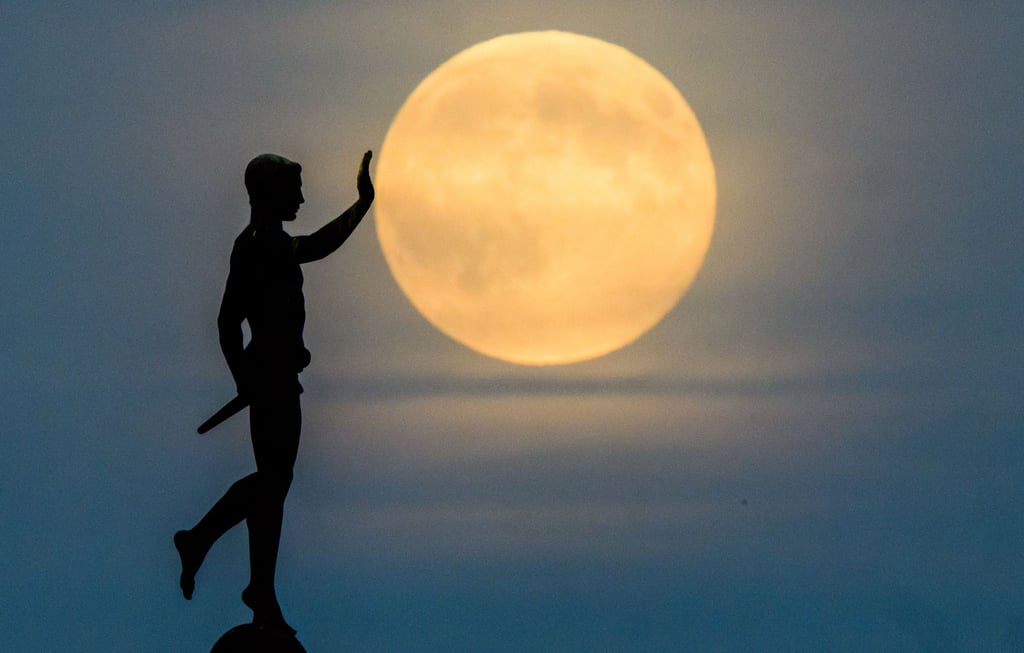 Laut dem Deutschen Wetterdienst war der Mond am Mittwochabend fast überall gut zu sehen.