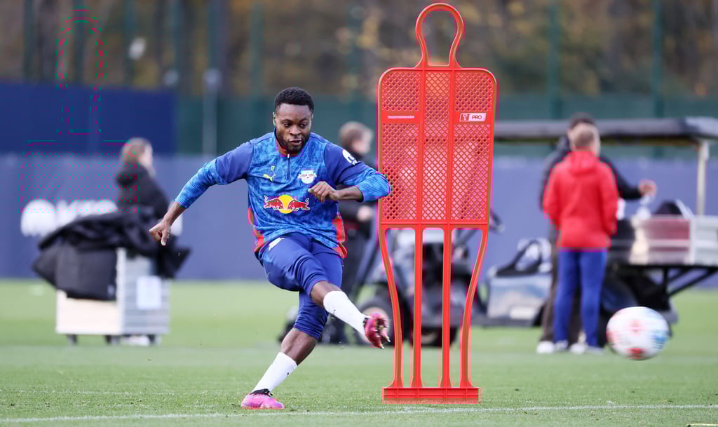 Ridle Baku im Training bei RB Leipzig.