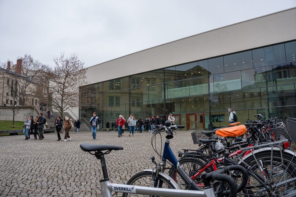 Das Audimax an der Martin-Luther-Universität in Halle war Schauplatz der umstrittenen Veranstaltung.