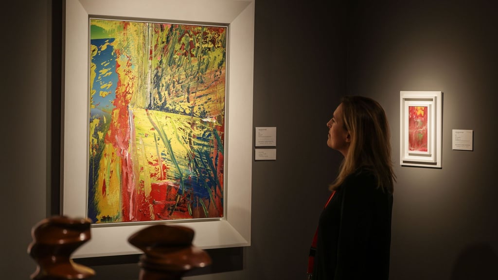 Das Bild „U.L.“ von Gerhard Richter ist das teuerste Werk auf der Messe.