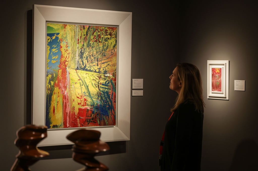 Das Bild „U.L.“ von Gerhard Richter ist das teuerste Werk auf der Messe.