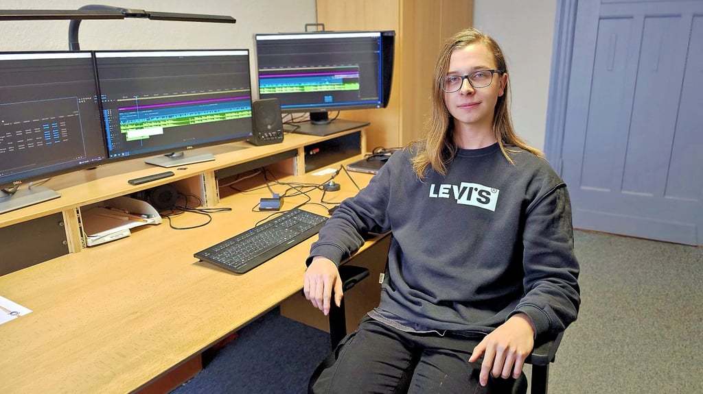 Sebastian Kilanowitsch macht eine Ausbildung im Offenen Kanal Salzwedel. 