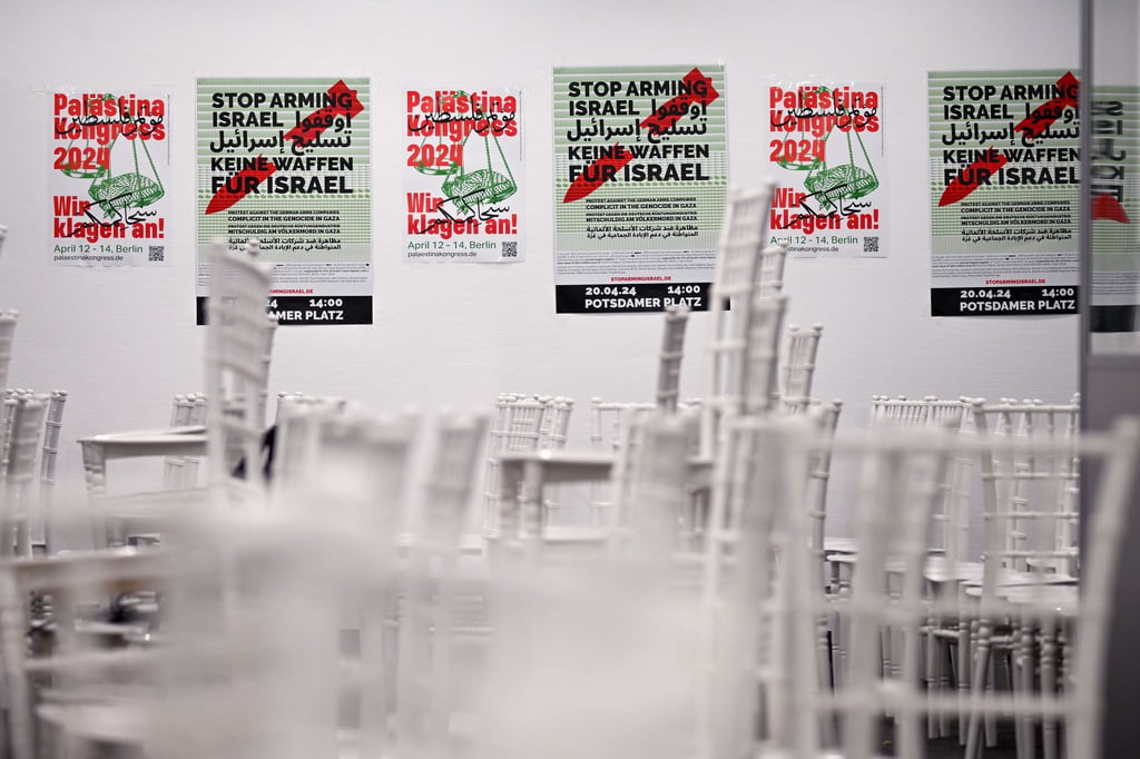 Der umstrittene Palästina-Kongress war von der Polizei nach zwei Stunden aufgelöst worden. (Archivbild)