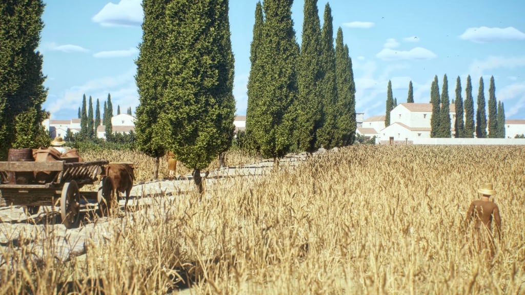 Vielbefahrene Straßen waren oft gepflastert, wie in der antiken Stadt Timgad in Algerien