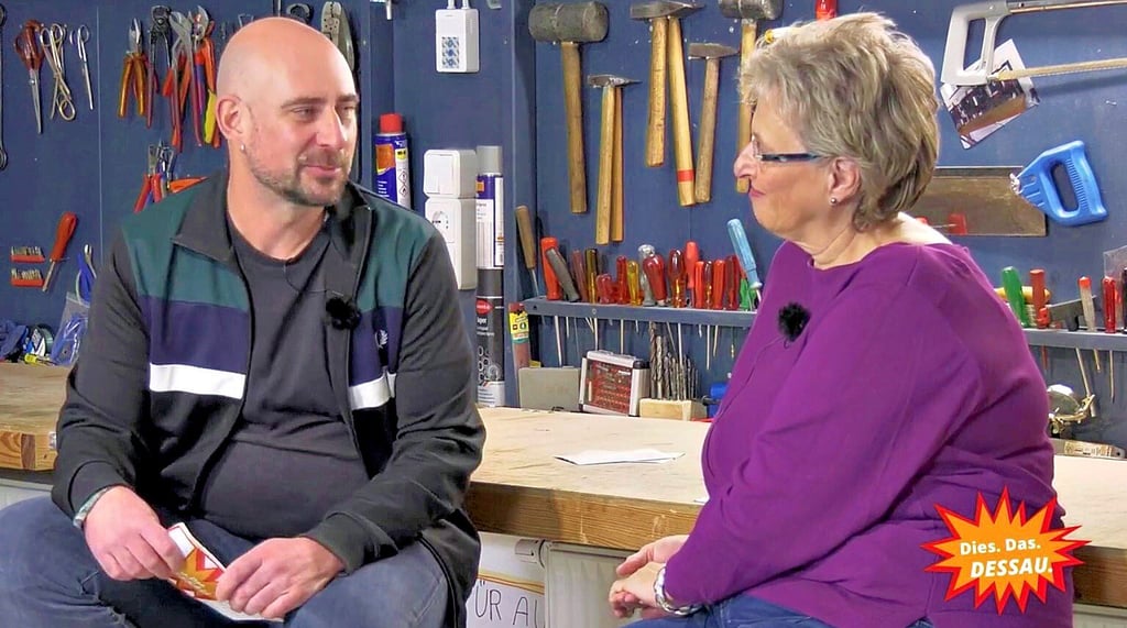 Der Podcast „Dies.Das.Dessau.“: In der ersten Folge war Kathrin Hinze zu Gast.