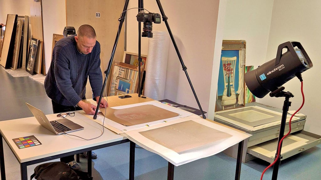 Fotograf Gustav Franz hat die Bilder der Mansfeld-Galerie hochauflösend aufgenommen.