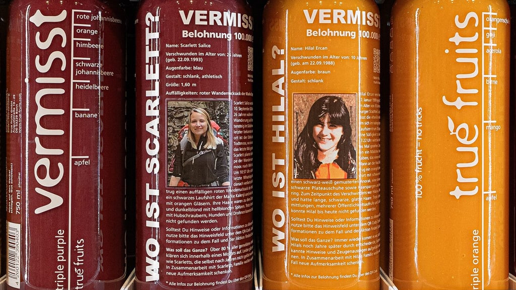 Mit einer Foto-Aktion unterstützt der Smoothie-Hersteller "True Fruits" erneut Familien vermisster Personen.