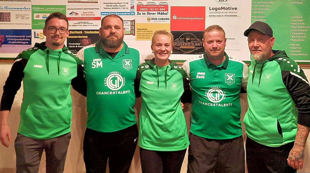 Die neuen Abteilungs- und Mannschaftsleiter. 