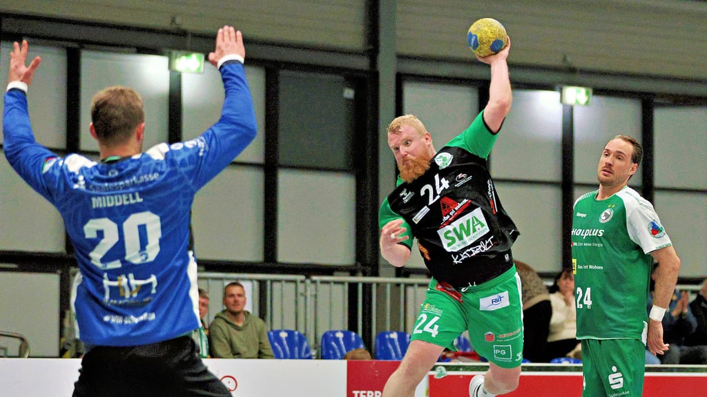 Der HC Aschersleben, hier mit Florian Nupnau beim Wurf, erwartet in heimischer Halle die Mannschaft vom HC Elbflorenz Dresden II. 