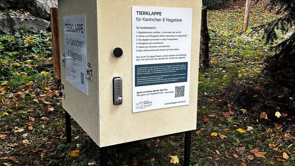 Die erste „Tierklappe“ der Schweiz - das Konzept ist nicht unumstritten.