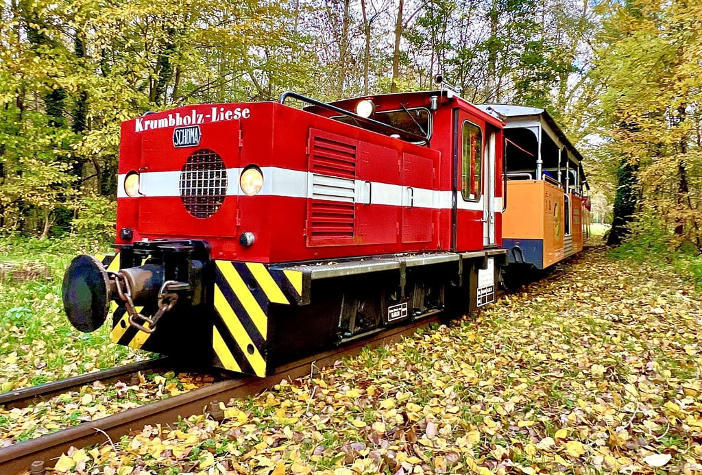 Die Parkeisenbahn kommt nun in ihr Winterquartier. 