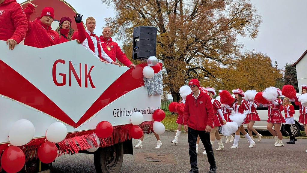 Der Göhritzer Narren Klub feierte sein Zehnjährige am Samstag mit einem Jubiläumsumzug durch Göhritz.