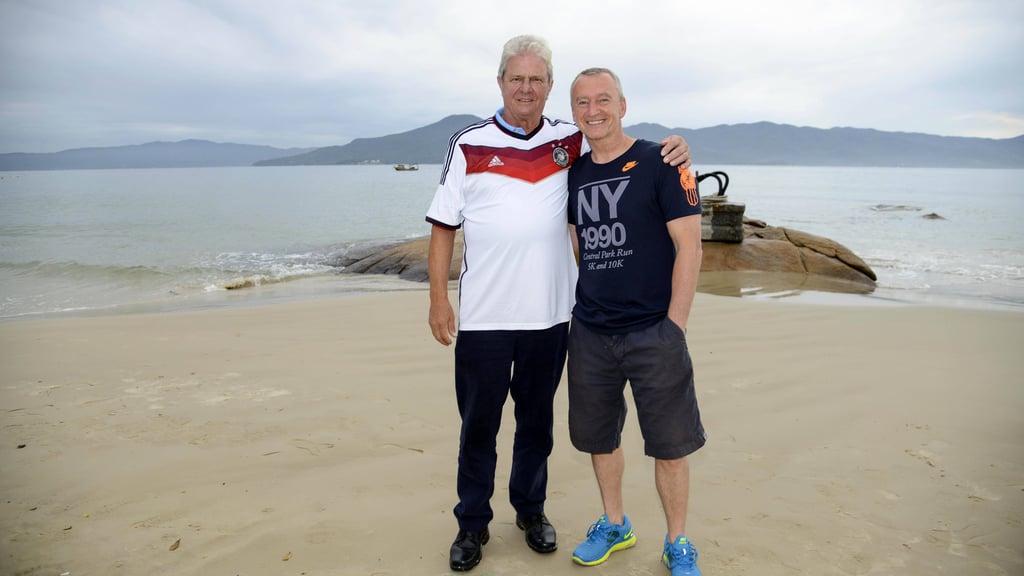 Freundschaft zweier mächtiger Männer: Hopp und Wittmann in Brasilien 2014.