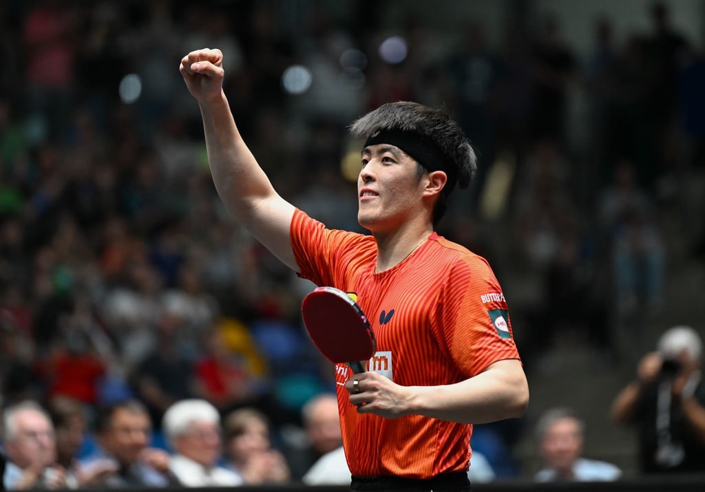 Tischtennis-Profi Dang Qiu.