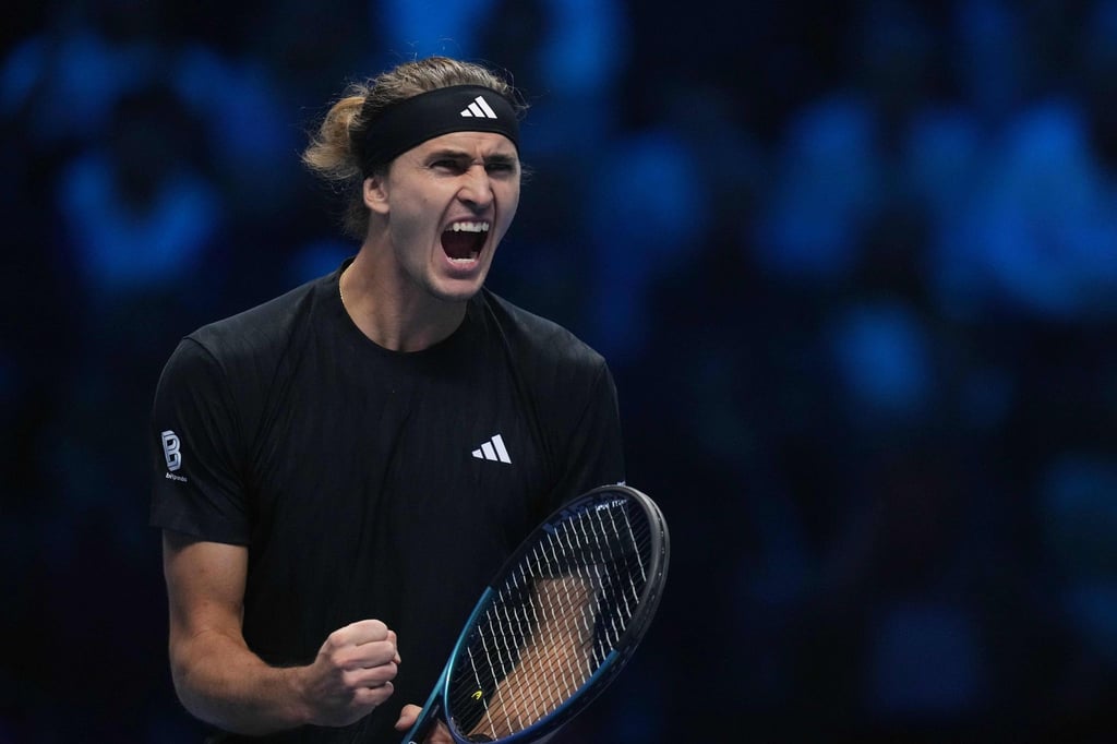 Jubelte ausgelassen nach seinem Auftaktsieg bei den ATP Finals: Alexander Zverev