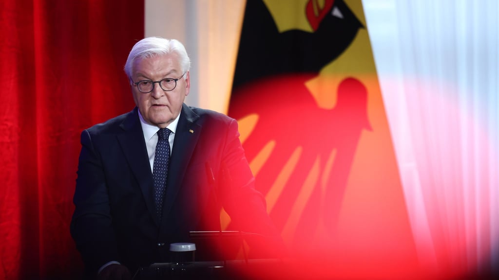 Bundespräsident Frank-Walter Steinmeier sieht die Demokratie bedroht.