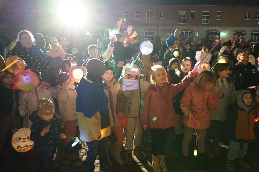 Zum Martinsfest in Wolmirstedt kamen hunderte Besucher auf die Schlossdomäne.