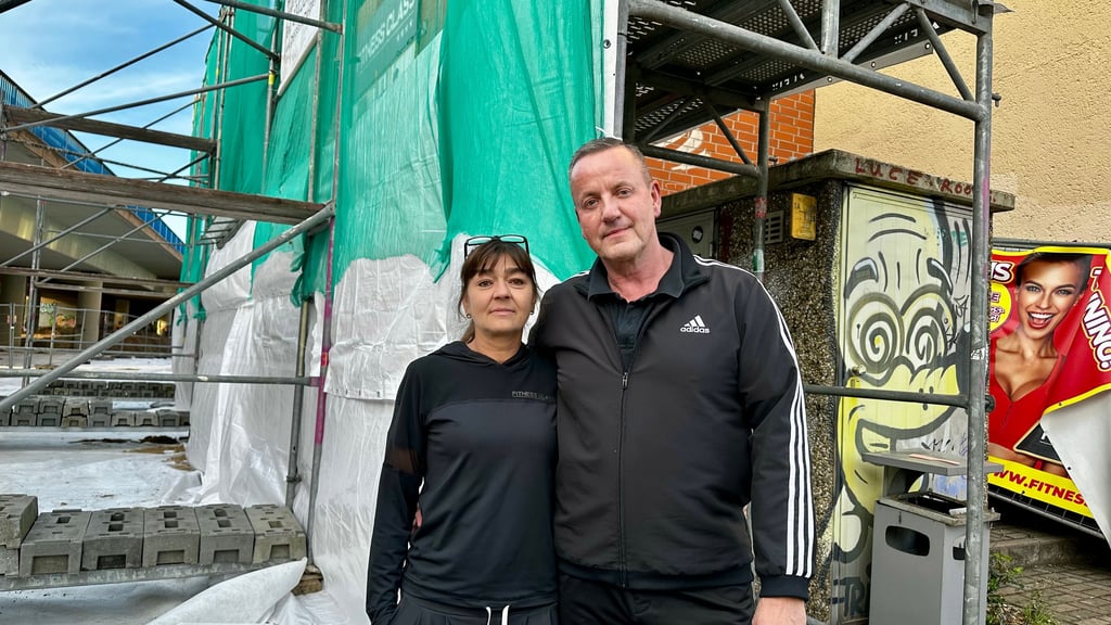 Ricarda und Mario Bauermeister kämpfen um das Fitness-Class. Seit der Sperrung der Ringbrücke an der Halberstädter Straße liegt das Studio in einer Sackgasse.