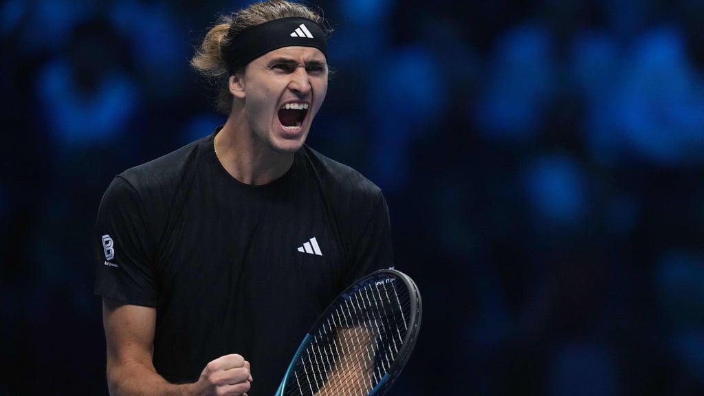 Jubelte ausgelassen nach seinem Auftaktsieg bei den ATP Finals: Alexander Zverev
