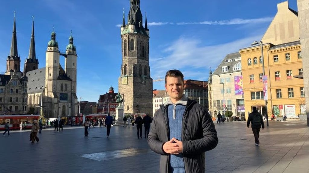 Sieht sich als Dienstleister: Tylson Stemmermann will in Halle mit einem Betreuungsdienst für Senioren durchstarten.