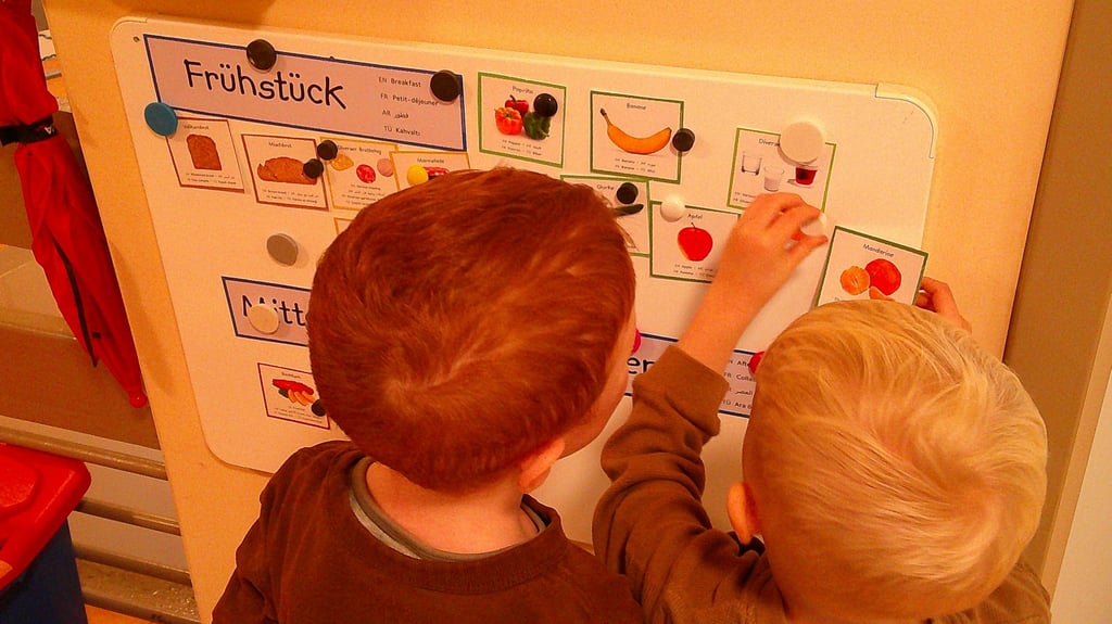 Die Kitakinder in Hohendodeleben planen bei ihrer Ernährung selber mit.