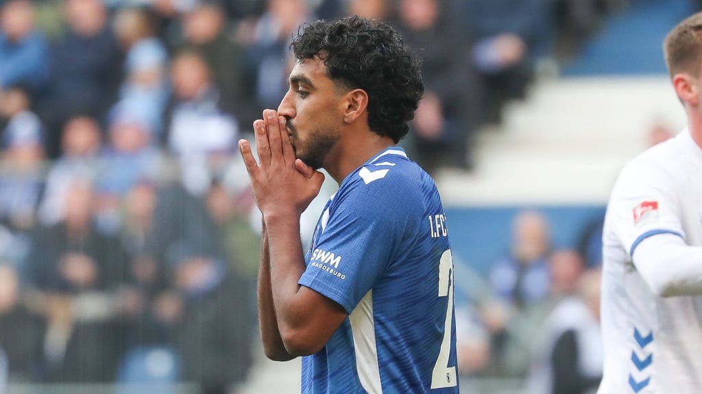 Blieb erneut ohne eigenes Tor: Rayan Ghrieb vom 1. FC Magdeburg. Der FCM verlor gegen den SC Paderborn.