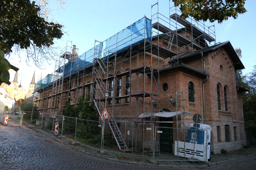 Die Turnhalle ist seit dem Sommer Baustelle. 