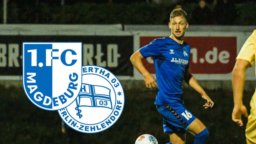 Nicolas Hebisch, ehemaliger Spieler vom 1. FC Magdeburg, kickt heute für Hertha Zahlendorf - die am Dienstagabend auf den FCM II in der Regionalliga Nordost treffen.