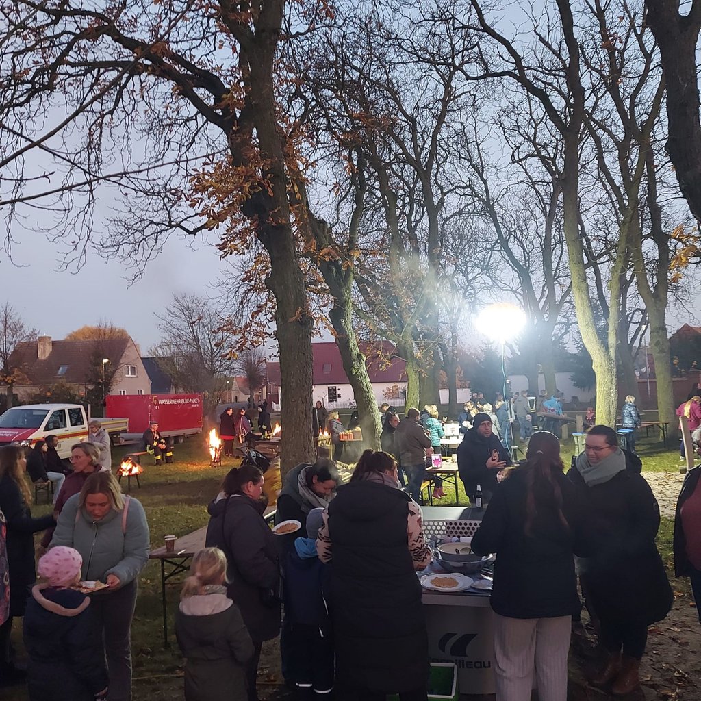Rund 120 Besucher versammelten sich am Schulplatz.