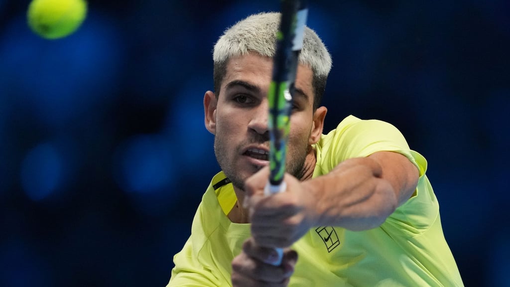 Carlos Alcaraz musste im zweiten Match hart kämpfen.