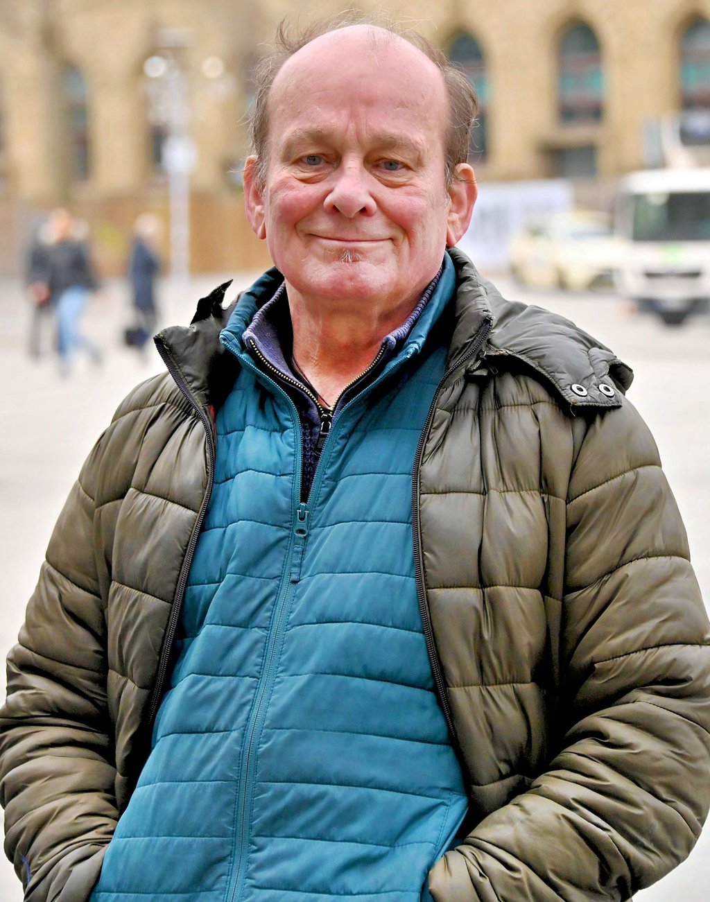 Peter Wawerzinek in seiner neuen Heimatstadt Magdeburg.