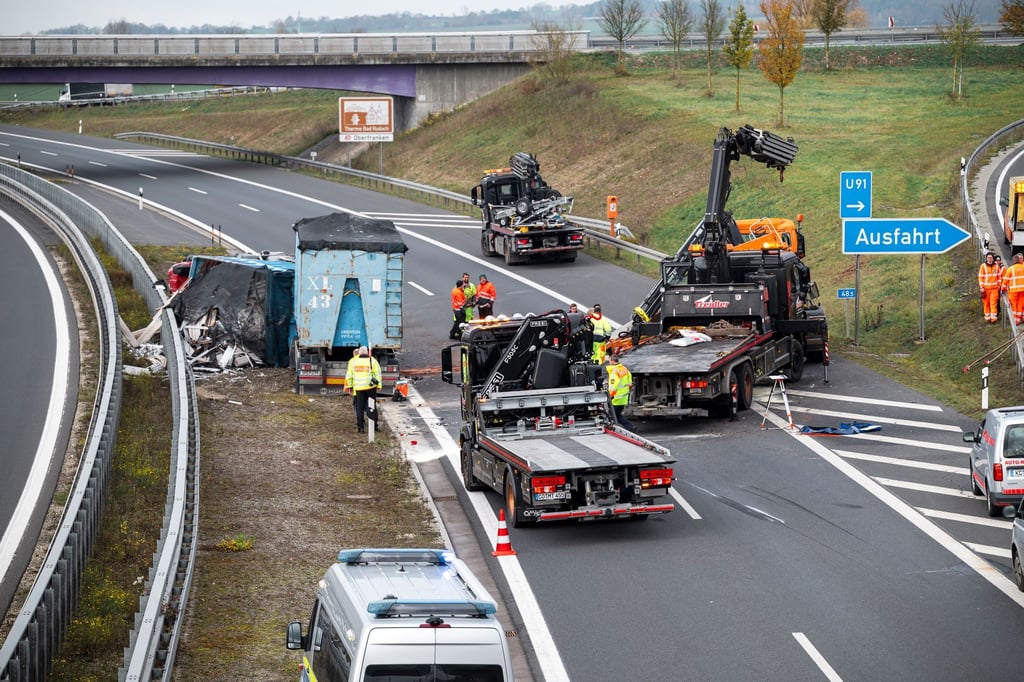 Die Autobahn ist in nördlicher Fahrtrichtung zeitweise gesperrt.