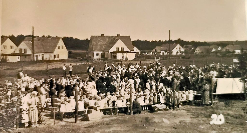 Die Einweihung der Siedlung Zörnigall am 29. September 1934.
