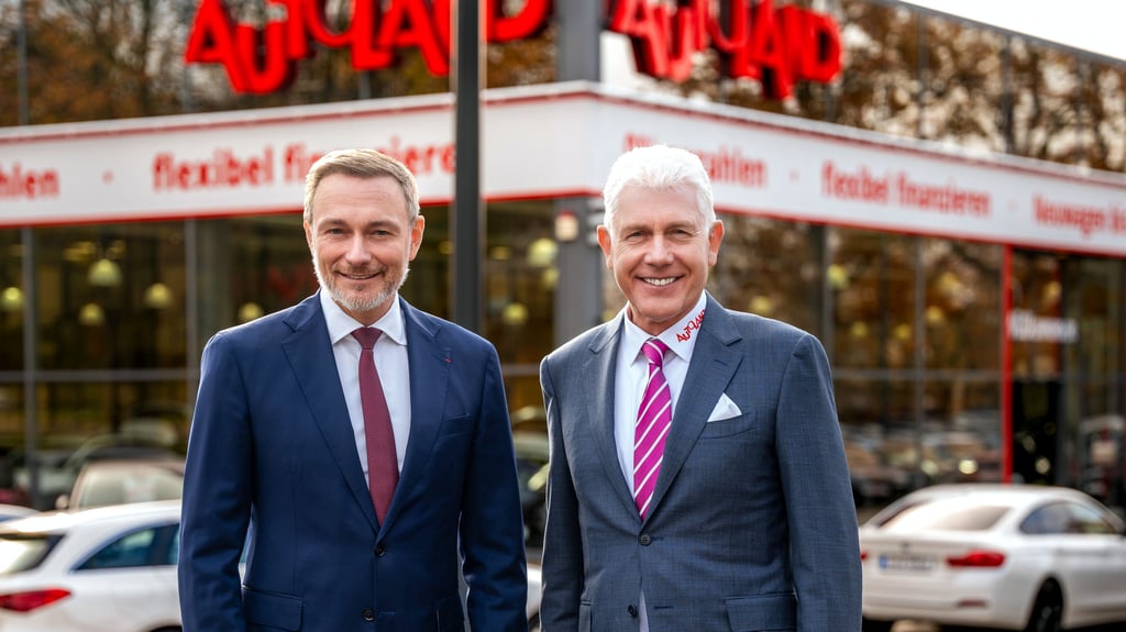 Christian Lindner (links) soll in die Fußstapfen von Autoland-Gründer Wilfried Wilhelm Anclam treten.
