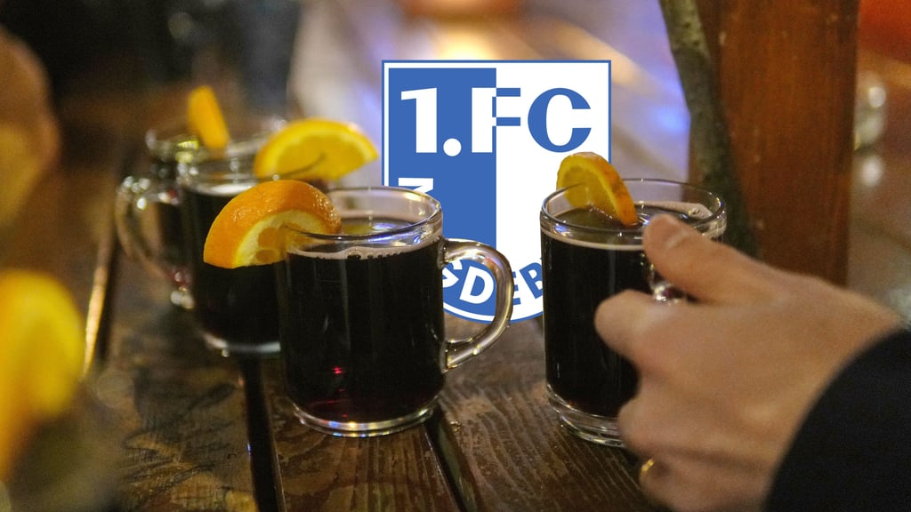 Hinter der Nordkurve der Avnet Arena veranstalten die Ultras vom 1. FC Magdeburg auch in diesem Jahr einen Weihnachtsmarkt.