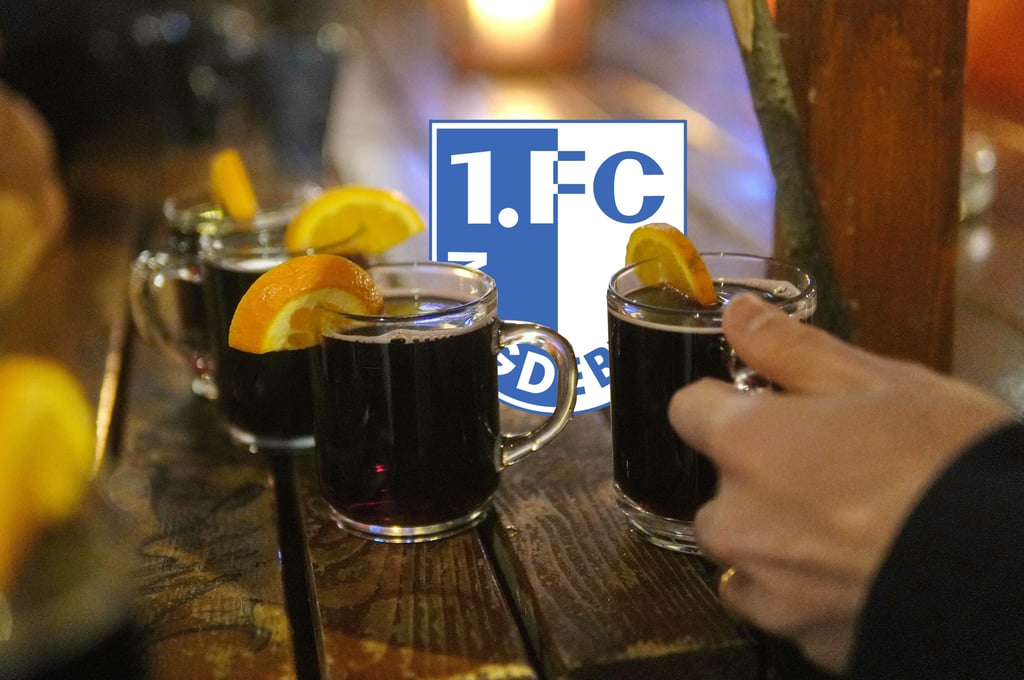 Hinter der Nordkurve der Avnet Arena veranstalten die Ultras vom 1. FC Magdeburg auch in diesem Jahr einen Weihnachtsmarkt.