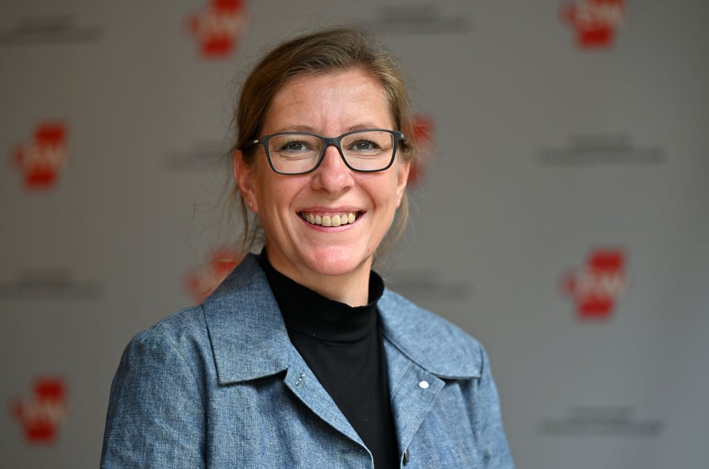 Thüringens GEW-Landesvorsitzende Kathrin Vitzthum will eine Debatte über die Auswirkungen der Demografie auf den Bildungssektor in Thüringen anstoßen. (Archivbild)