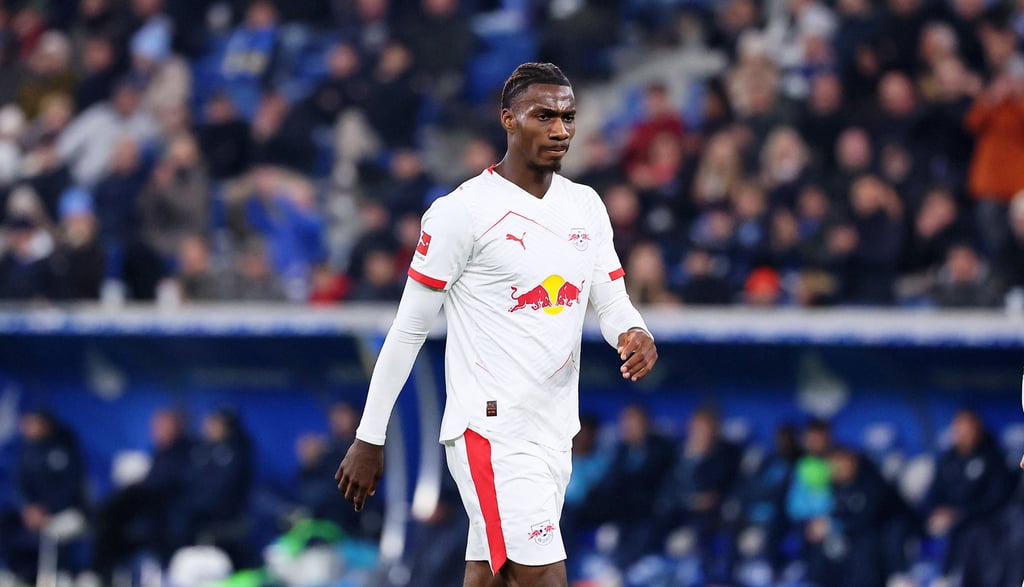 Ezekiel Banzuzi im Spiel für RB Leipzig.