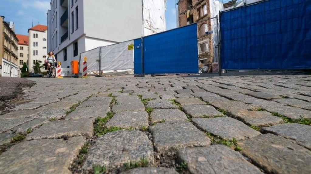 Kopfsteinpflaster ist nicht überall beliebt. Die Ratsfraktion Volt/Mitbürger will es in Halle abschleifen lassen.