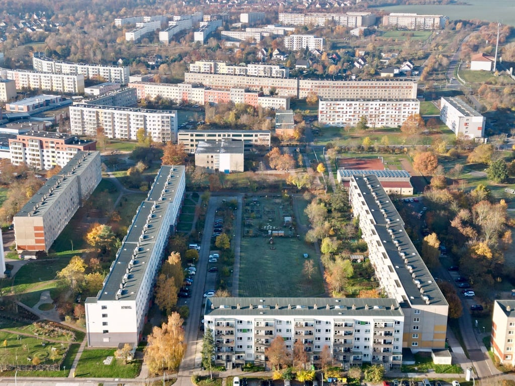 Halles jüngstes Plattenbauviertel: Vor 40 Jahren ist Heide-Nord gegründet worden.