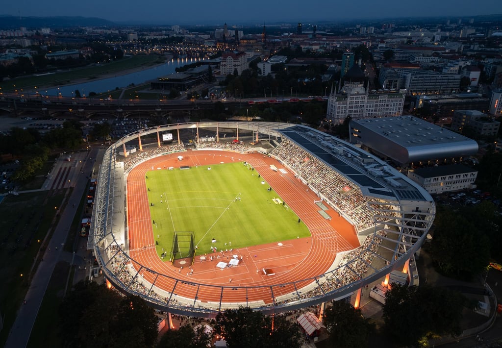 Das Heinz-Steyer-Stadion in Dresden ist eine der modernsten Sportstätten in Sachsen (Archivbild).