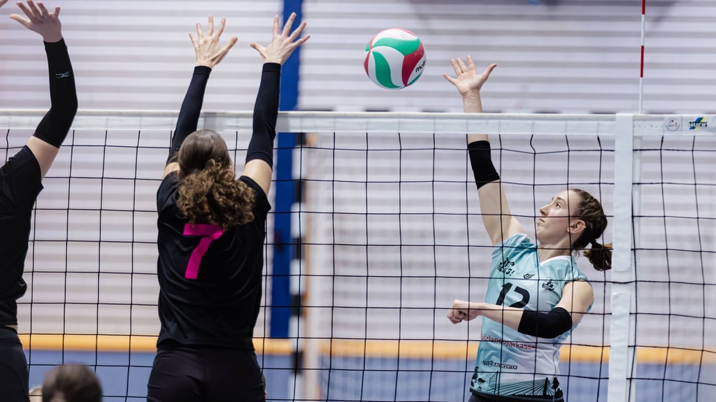 Lena Timme (rechts) war MVP für den SV Pädagogik Schönebeck im Auswärtsspiel gegen Potsdam.