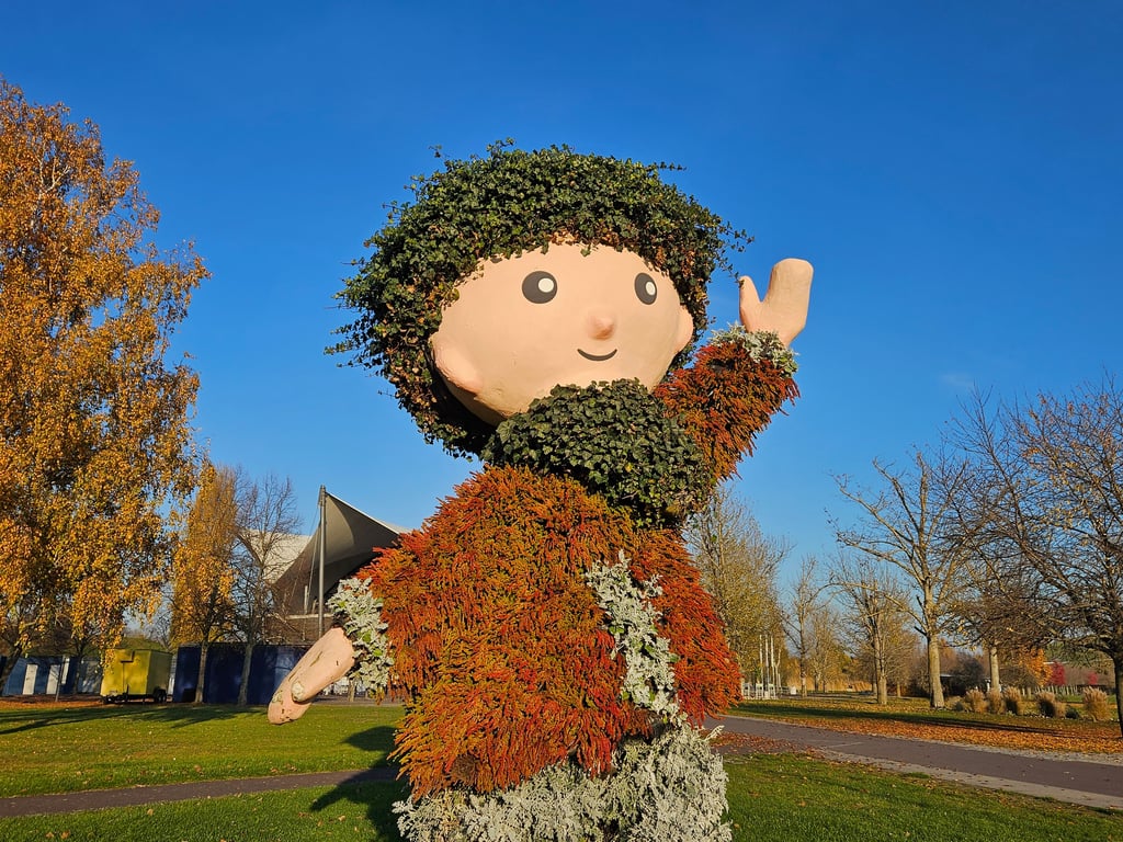 Das Sandmännchen im Elbauenpark Magdeburg.